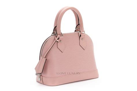 LOUIS VUITTON Epi Alma BB Rose Ballerine 